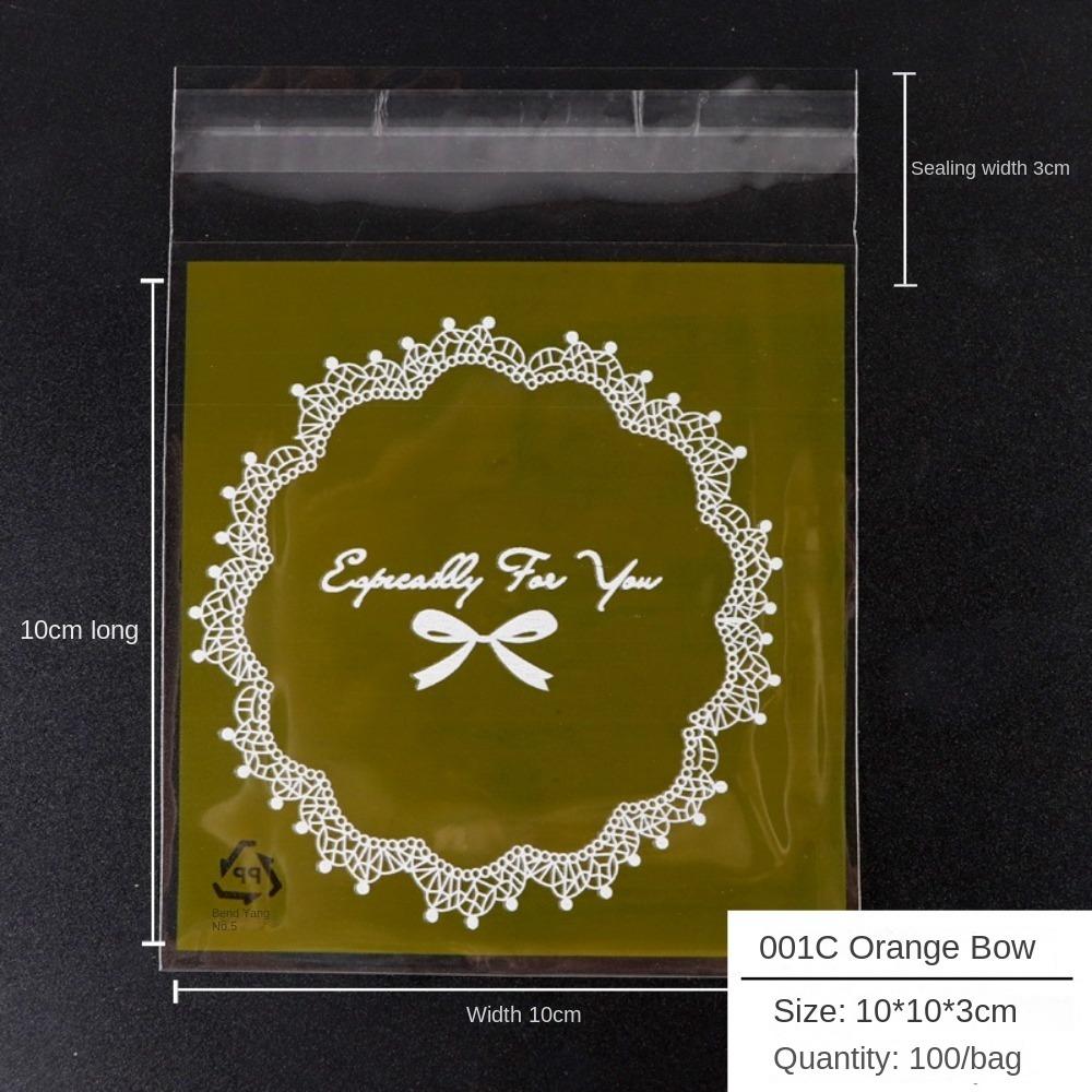 100 шт. Пластиковые пакеты для конфет и подарков Розовые Пакеты для упаковки печенья и выпечки Хлеб Тосты