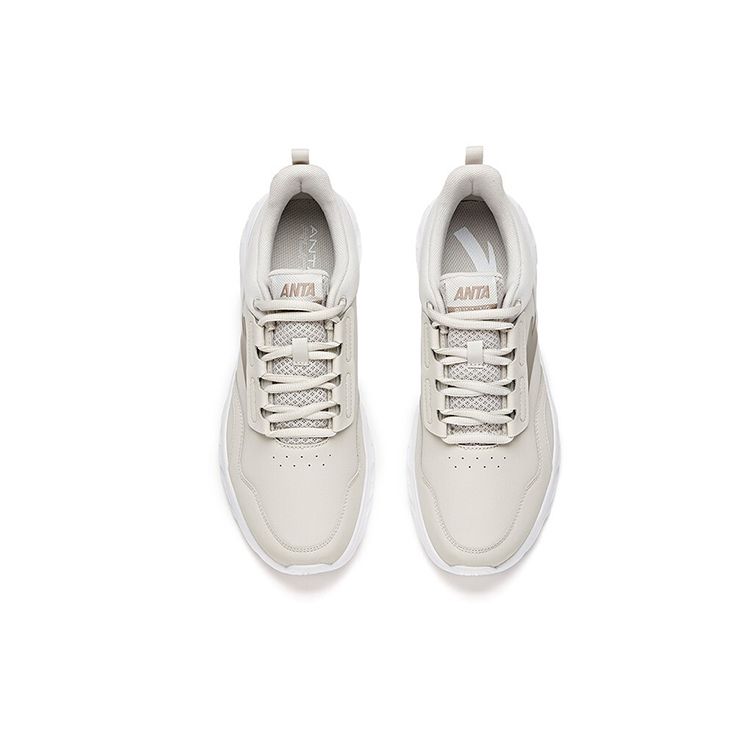 Anta Casual Shock Absorbing Non-Slip Durable Low-Top Running Shoes Men Sneaker Light-Gray 912045524-3