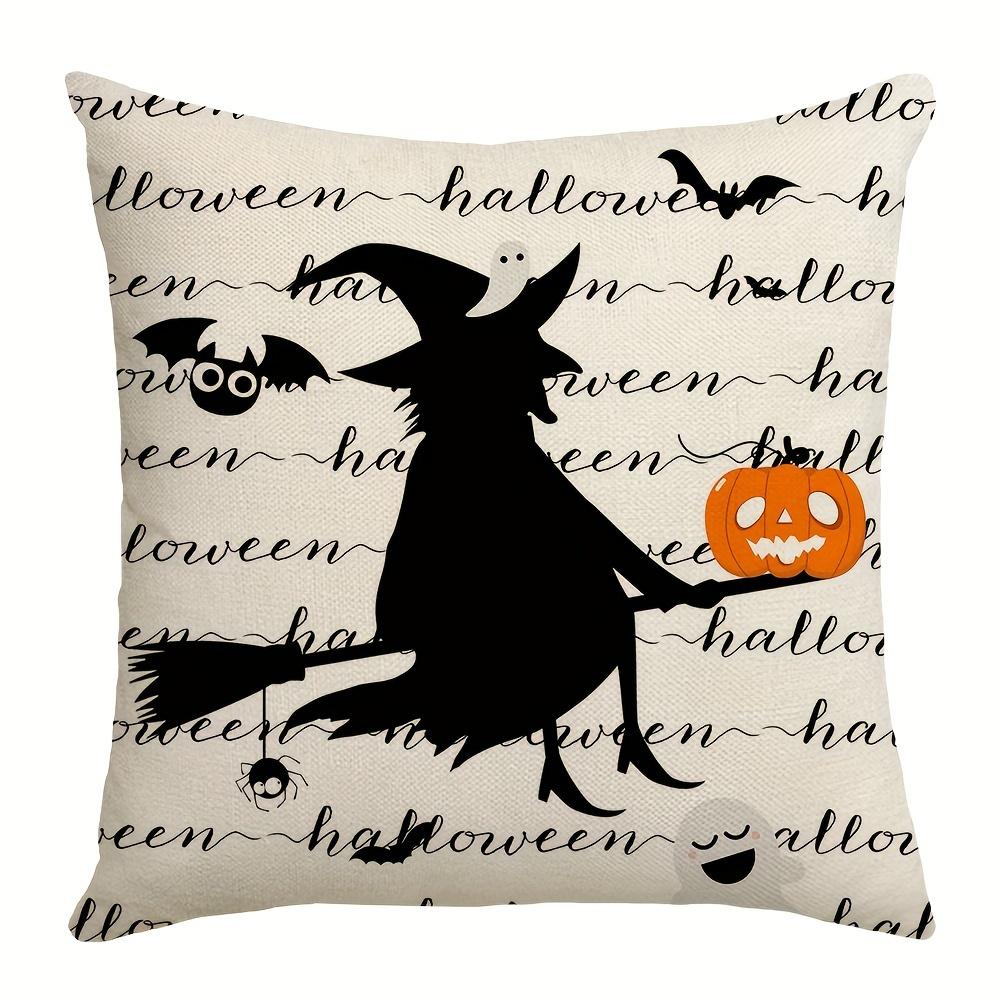 Halloween Decor Pillow Covers Decorative Throw Pillow Covers Outdoor, Pumpkin Witch Cat Boo Ghost Cushion Case For Home Couch
