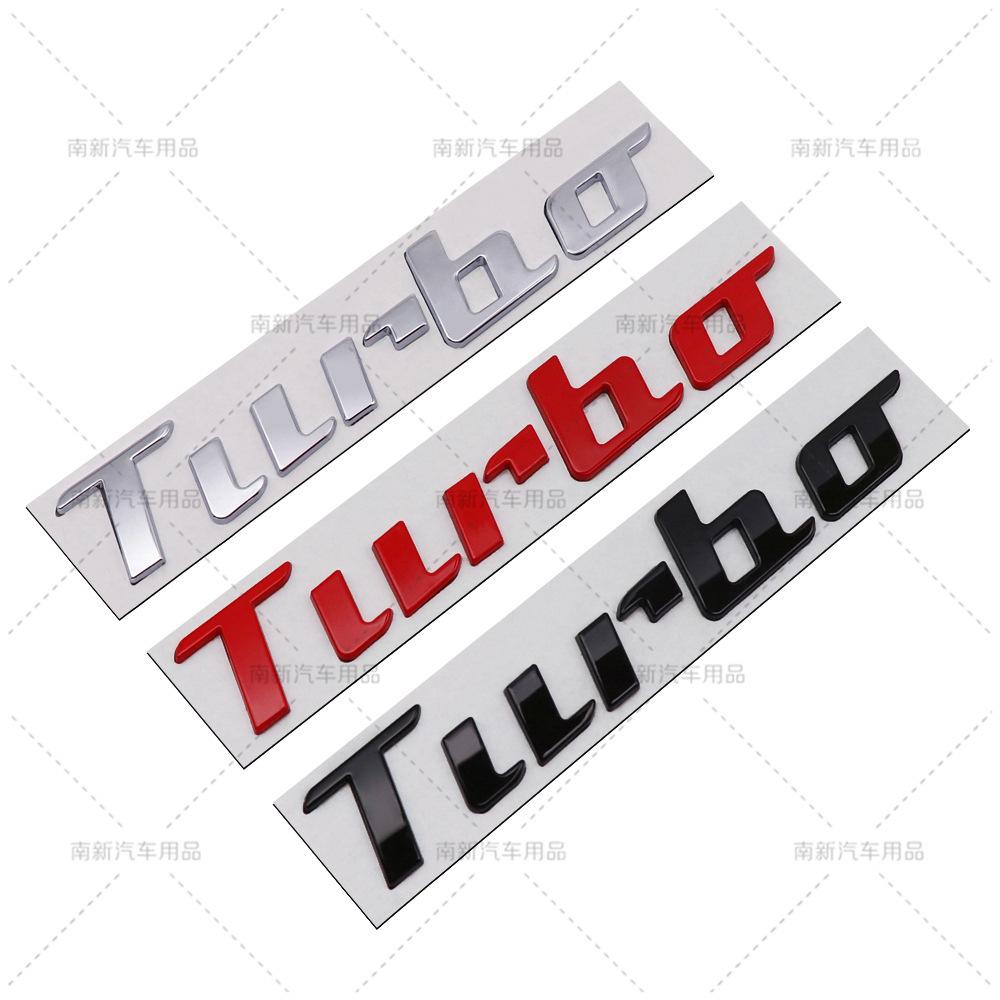 3D Металлический логотип TURBO Значок-эмблема на задний багажник автомобиля Аксессуары