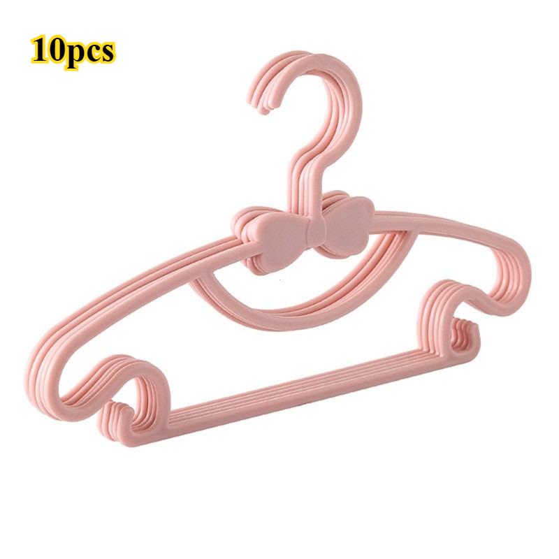 10pcs Baby Hangers Plastic Kids Clothes Storage Hanger for Nursery Children Hangers Toddler Infant Portable Coats Home Rack