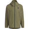 Woven Jacket Reflective Stripes Sports Casual Hooded Jacket Men Jackets Rock-Olive-Green JF0964
