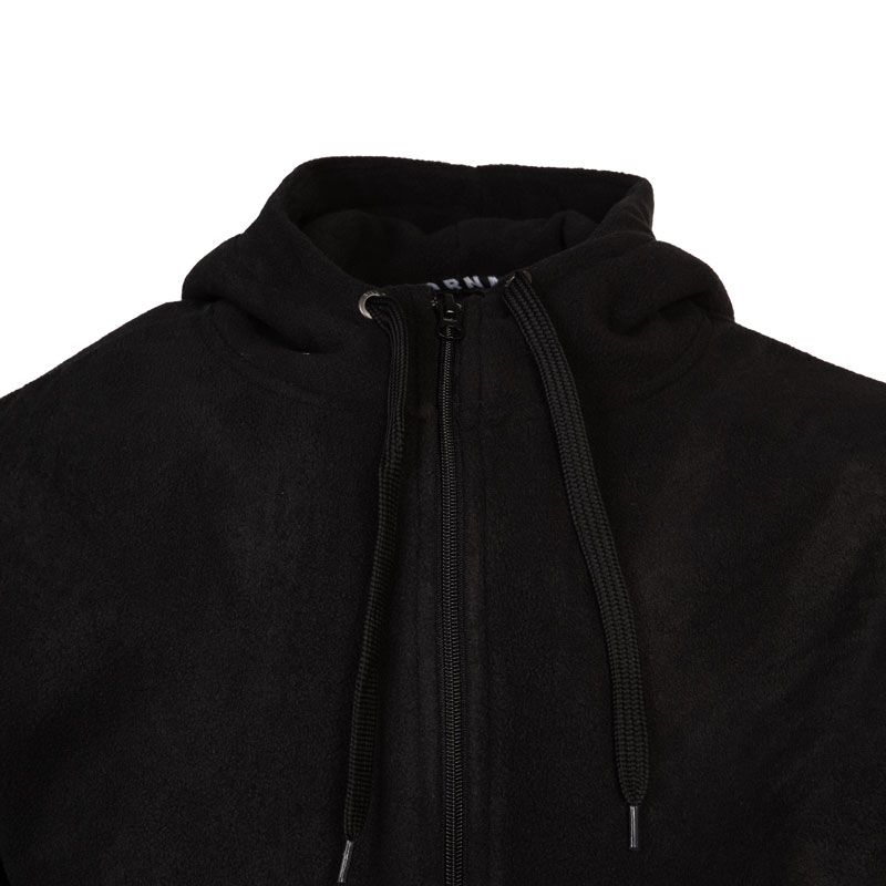 Мужская флисовая куртка с капюшоном в рубчик BILL TORNADE