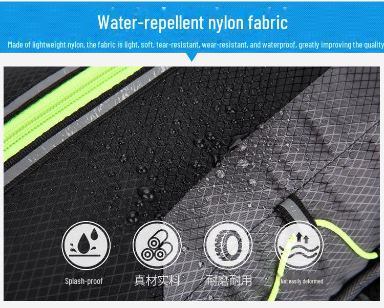 Lightweight, Breathable Outdoor Cycling Backpack with Water Bag & Helmet Storage - Unisex Wear-Resistant Design