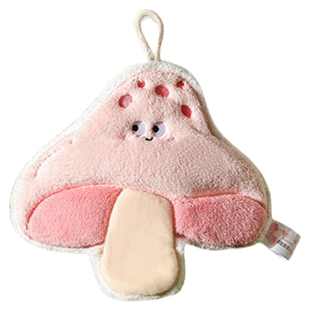 Мягкое Впитывающее Коралловое Флисовое Кухонное Полотенце Забавной Формы Овоща Салфетка Тряпка Быстросохнущая и Легко Подвешиваемая