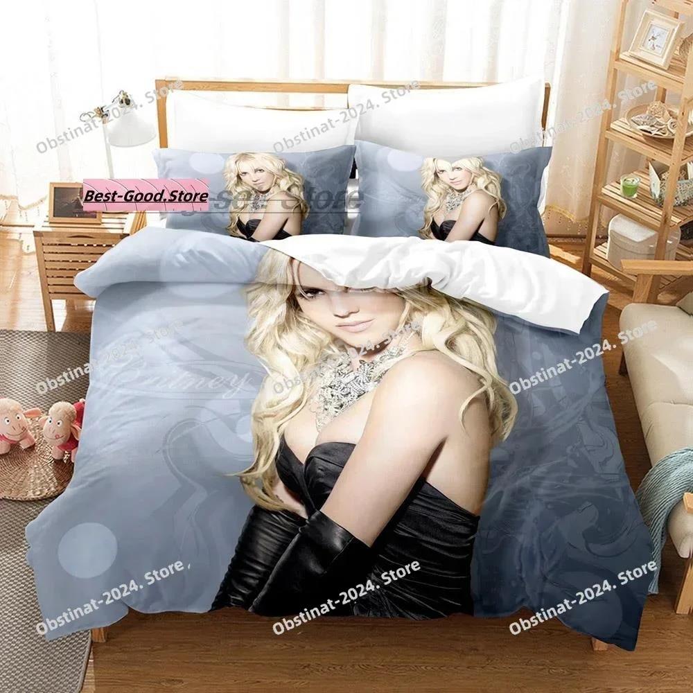 Fashion Britney Spears Bedding Set Printed single Comforter Quilt Bed Cover Duvet Cover Pillow Case 3 Pieces Set Kids Adult Size