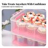 Clear 3-Tier Dessert Box | Transporter, Transparent, Container, for