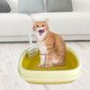Cat Box Anti Slip Bottom Durable Easy Cleaning Toilet for Small ,Large Cats
