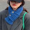 Korean Solid Color Short Knitted Twists Scarf Autumn Winter Warm  All-Match Scarf