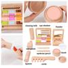 Wooden Makeup Toy Set For Kids Lipstick Eyeshadow Blush Pretend Play Cosmetics Kit