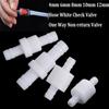 4/6/8/10/12mm Plastic One-way Non-return Check Valve Fuel Water/Gas/Air Vacuum
