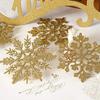 10Pcs Glitter Snowflake Christmas Ornaments  Tree Hanging Decoration 10cm