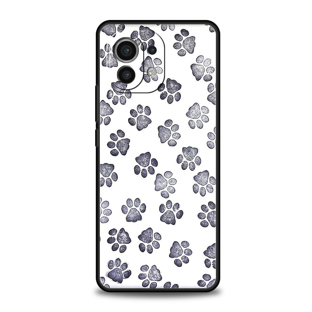 Милый чехол для телефона с лапкой кошки и собаки, сердце для Xiaomi 14 13T 12T Pro 12 13 11 Ultra Mi Note 10 Lite 10T 5G 11X Pro 11T 11i 9T, мягкая крышка