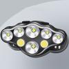 Сильный свет налобный фонарь LED + COB Налобный фонарь T6 Налобный фонарь для улицы Перезаряжаемый прожектор