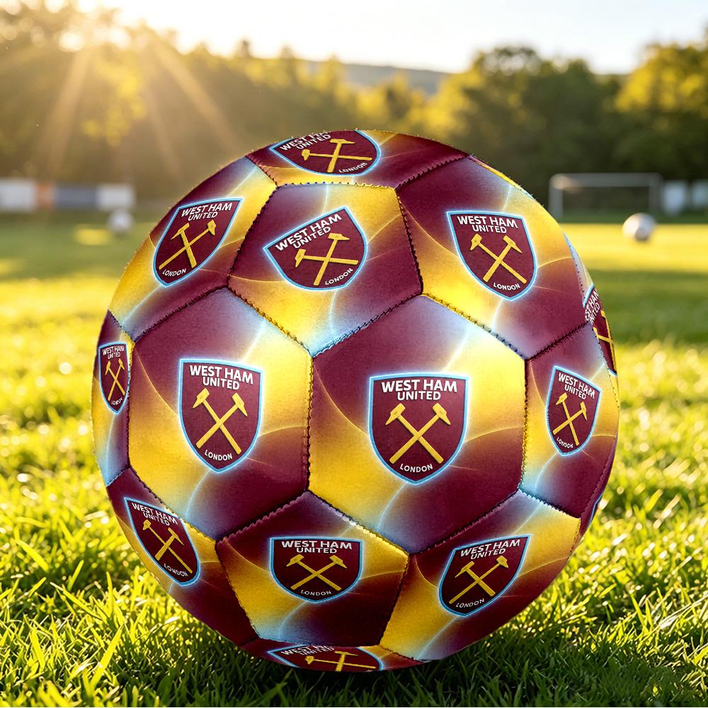 Футбольный мяч West Ham United, размер 5, с принтом, противоскользящий, для взрослых, футбольный мяч-сувенир для фанатов футбола