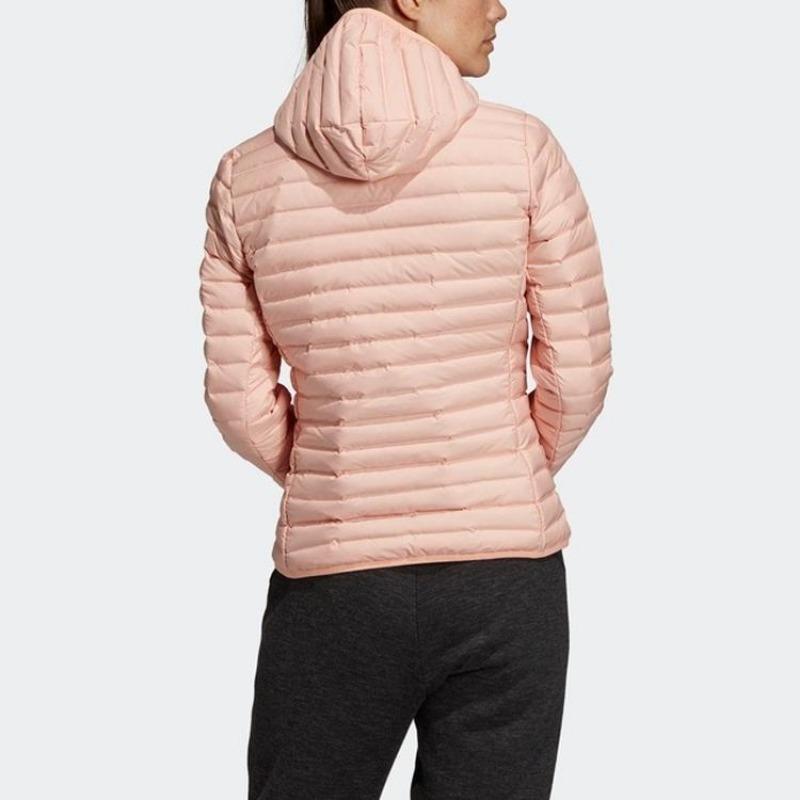 adidas Женская розовая пуховая куртка Varilite с мягким капюшоном DZ1496