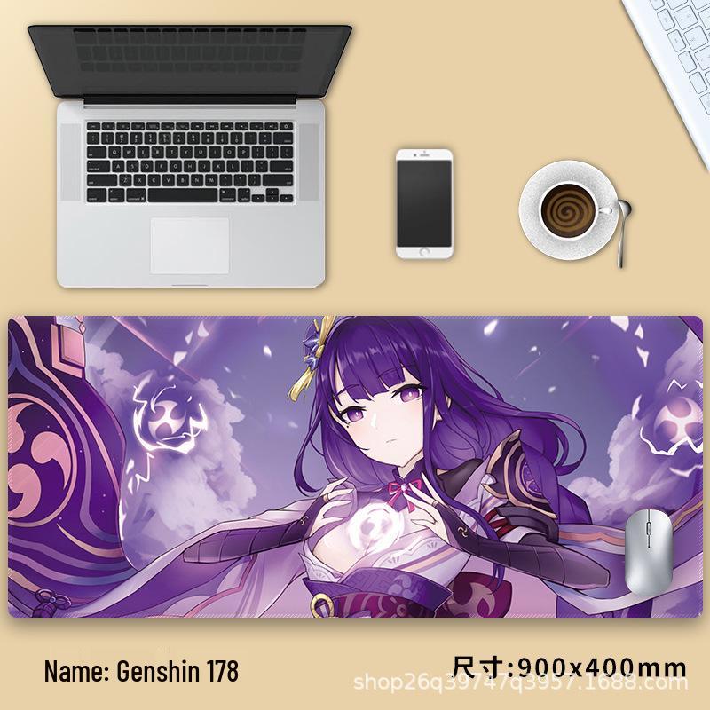 Очень большой коврик для мыши Genshin Impact Венти - Утолщенный аниме коврик для клавиатуры
