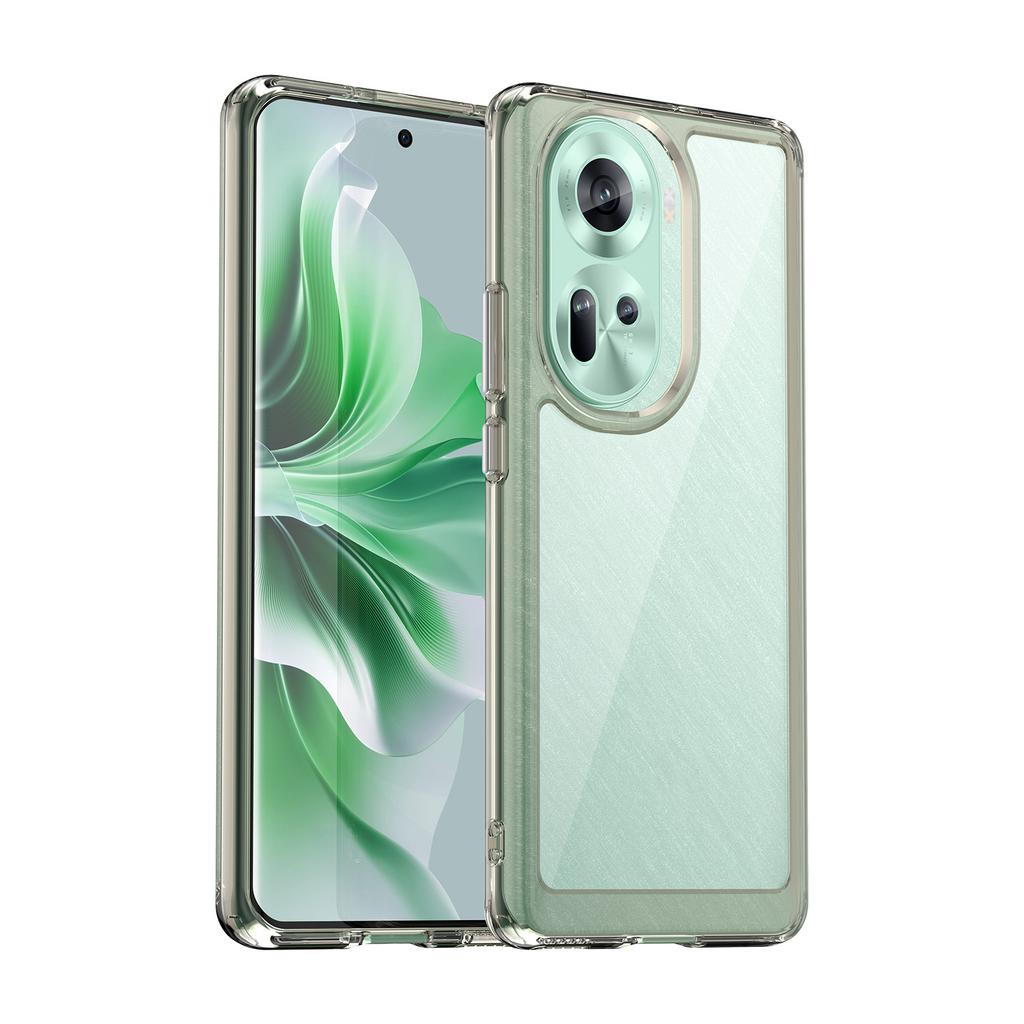 Ударопрочный прозрачный чехол TPU для OPPO Reno 11 5G 10 Pro 8 7 Lite 8T 7Z защитный чехол рамка Funda Coque Capa