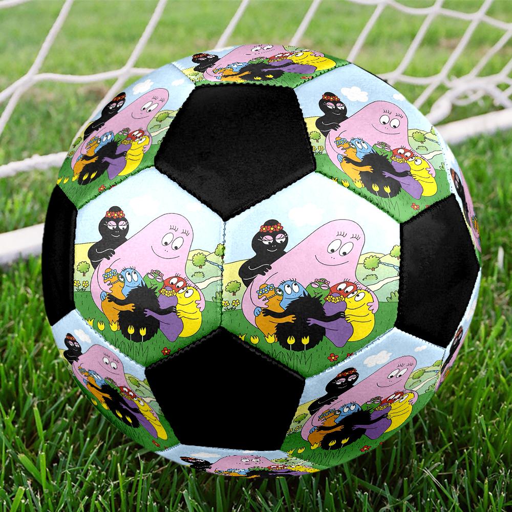 Barbapapa Theme Size 5 Soccer Ball, Suitable for Both Indoor and Outdoor Matches, a Gift Suitable for Everyone.