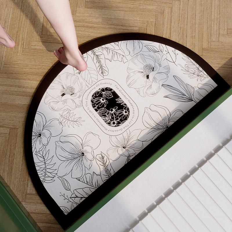 Ретро Американский Стиль Диатомовая Земля Коврик для Пола, Абсорбирующий Коврик для Двери Ванной Комнаты, Нескользящий Коврик для Ног для Входной Двери