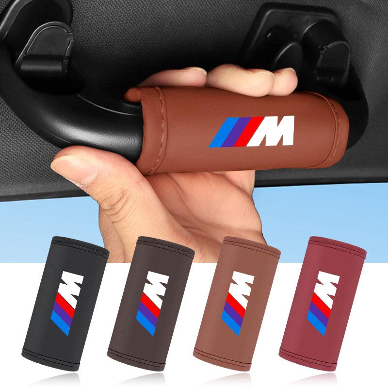 M LOGO Car Leather Roof Handle Anti-Scratch Protector Mat Accessories For BMW E46 E39 E90 E60 E36 F30 F10 E34 E30 F20 E92 M3 M4 M5 X3 X4 X5 X6 X7