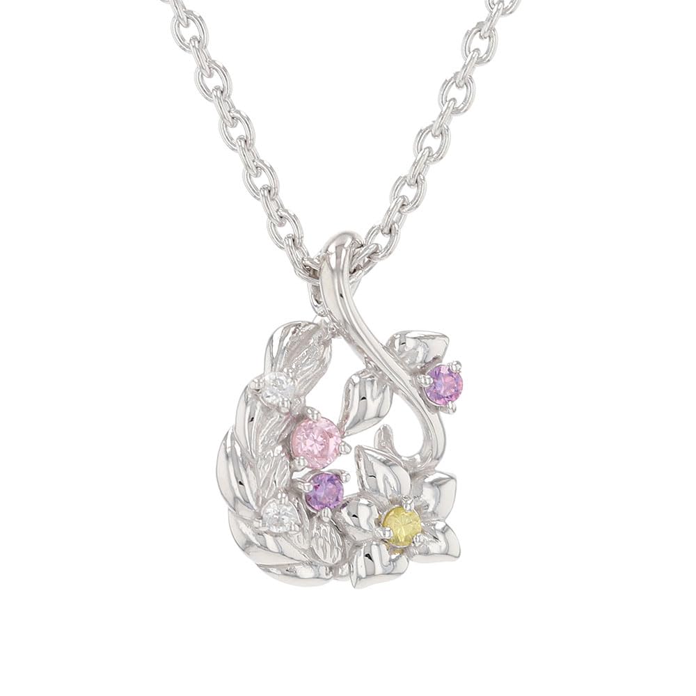 Disney Shape VPCDS 20172 [Disney] Rapunzel/Silver Pendant/Cubic Zirconia/Drop