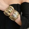 Fashionable Leopard Print Cuff Bangles Temperament Exaggerated Bracelet  Women