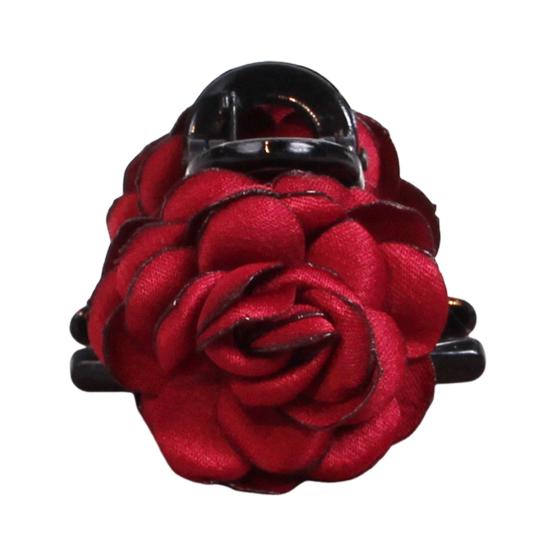 Женская заколка для волос с двухсторонним декором в виде цветка розы, противоскользящие зубцы, заколка для волос с затылком в виде акулы, украшение для волос