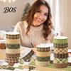 Decorative Masking Tape 12PCS Assorted Patterns Washi Tapes, Japanese Paper Tape, 15mm Planner Stickers Wide Wrapping for Scrapbooking Journals