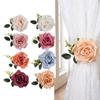 Cloth Flower Curtain Tie Backs Rose Curtain Tieback Clips Decorative Rope Holdbacks Window Buckle for Window Decor
