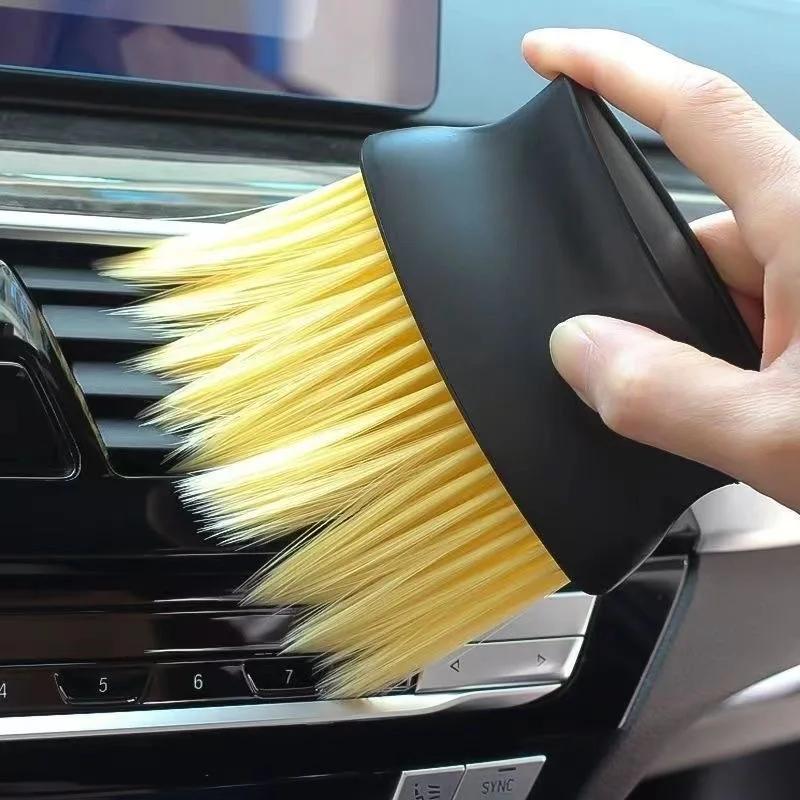 Xiaomi Car Interior Sweeping Dust Soft Brush Car Wash Tool Car Interior Gap Dust Brushes Air Outlet Household Cleaning Nylon Wool Brush