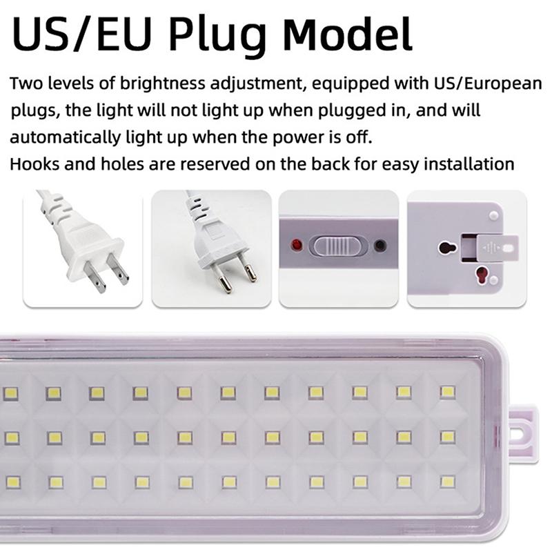 30 светодиодных бусин Аварийный эвакуационный свет Лампа для пожаротушения Настенная Умная светодиодная лампа Диммируемое Аварийное освещение при отключении питания