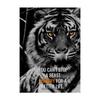 Motivational Quote Black Lion Tiger Canvas Paintings Inspired Art Classic Poster and Print Wall Painting for the Office of Home Decor