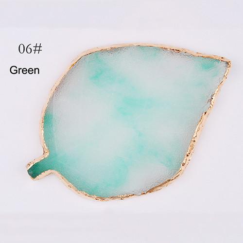 1 шт., круглая смола, агат, камень, цветовая палитра для ногтей, палитра для гель-лака, поддон для смешивания рисунков, тарелка для краски, коврик для маникюра, полка для дизайна ногтей
