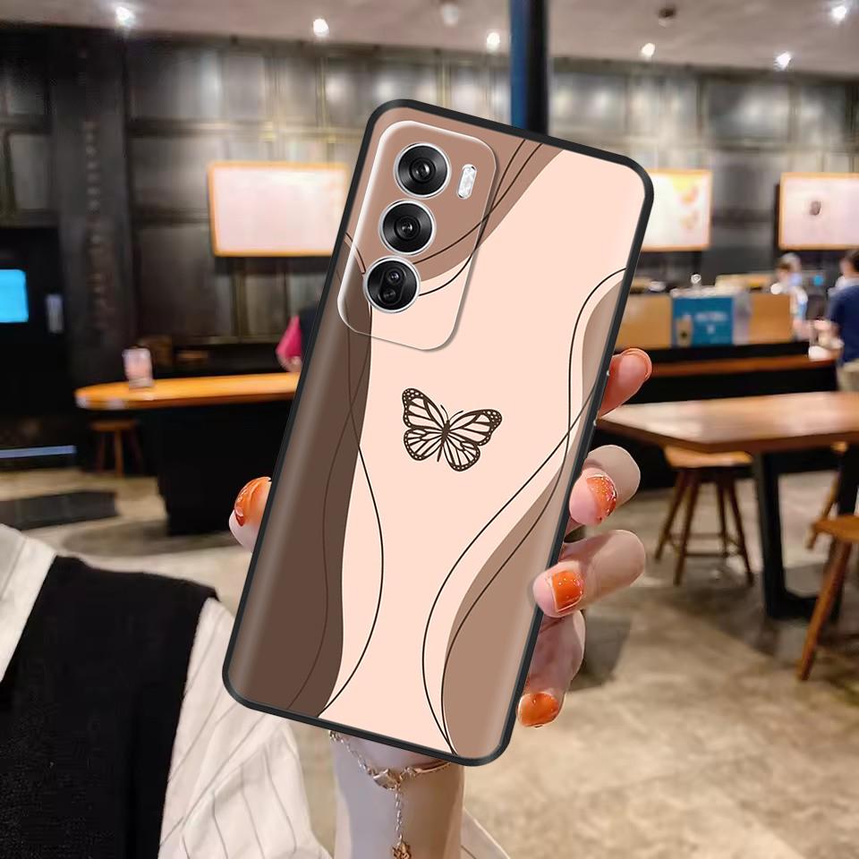 Силиконовый чехол для OPPO Reno 12 Чехлы для телефона Милый кот Обложка Reno12 5G Мягкая жидкая силиконовая задняя крышка для OPPO Reno 12 Pro 5G