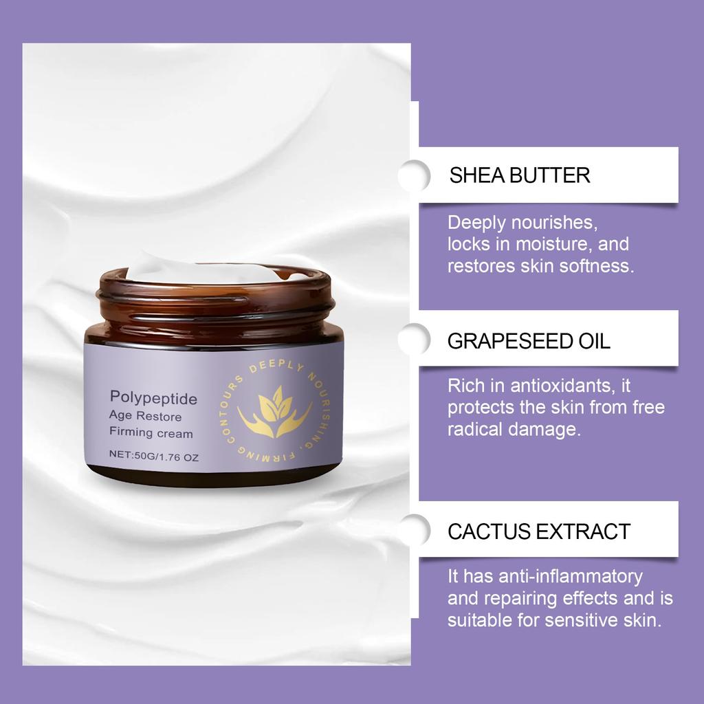 Polypeptide Skin Care Cream Gentle Moisturizing And Nourishing Skin To Make It Bright, Soft And Delicate