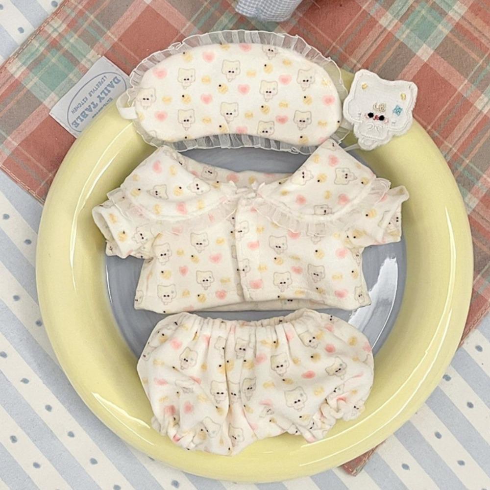 Lolita Cotton Doll Clothes Hoodies Plush Toy Clothes 20cm Cotton Doll  Dress  Doll Accessories