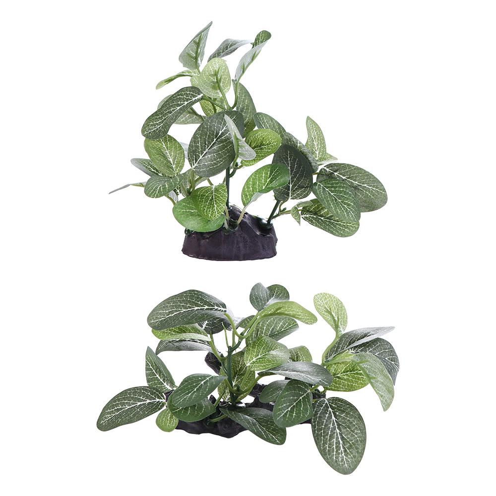 Simulated Underwater Realistic Turtle Jar Ornament Artificial Plants Ficus Tree Aquarium Plants