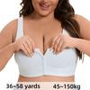 Women's Bra Front Buckle Underwear Thin Cup Lace No Steel Ring Vest Style Oversized Bra