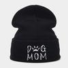 Autumn Winter Letter Embroidery Knitted Hats for Men Women Outdoor Yarn Pile Hats Trendy Ear Protection Hats