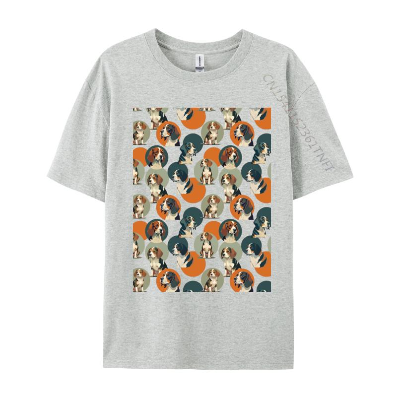 Beagle Dog Tshirt Funny Adult Tee Premium Cotton Young TShirt Classic TShirt Hiphop Streetwear Basic