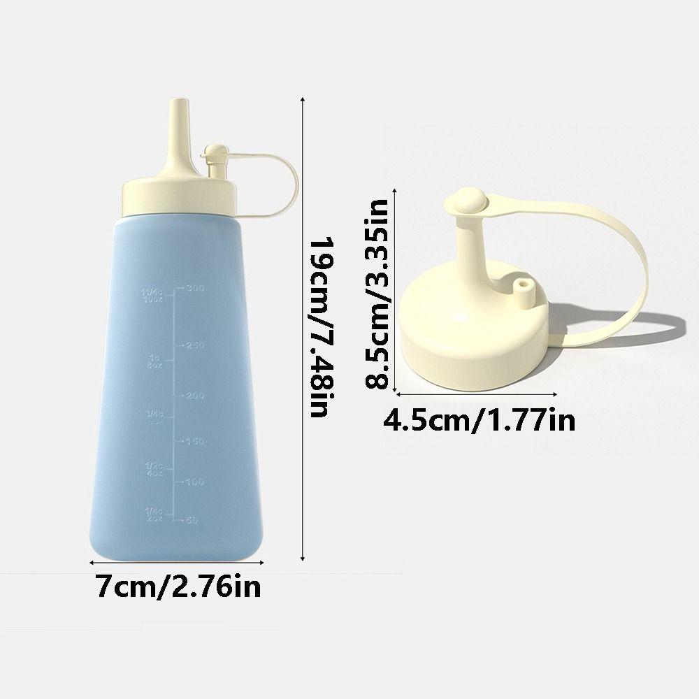 Transparent Condiment Squeeze Bottle Leakproof Design Silicone Split Bottle Salad Dressing