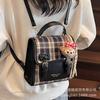 Рюкзак для поездок на работу для женщин 2025 новый нишевый универсальный клетчатый школьный рюкзак модный дорожный высококлассный маленький рюкзак