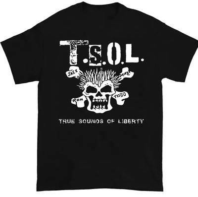 Новый популярный T.S.O.L. Футболка унисекс True Sounds of Liberty, полный размер S-5XL