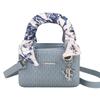 New Diamond Embroidery Thread New Trendy Fashion Shoulder Messenger Bag Portable Silk Scarf Princess Diana Bag