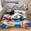 3 шт. Поп-арт Мэрилин Монро Комплект пододеяльника - Машинная стирка, Включает 1 пододеяльник и 2 наволочки, Наполнитель не входит, Всесезонный Дом