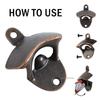10pcs/set Retro Design Bottle Opener Wall Mounted Hanging Beer Opener DIY Tools Alloy Electroplating Process Bar Wall Decor
