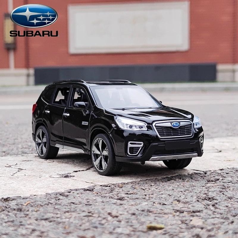 1/32 Subaru Forester SUV Alloy Off-Road Vehicle Миниатюрная масштабная модель автомобиля, литая под давлением металлическая звуковая и световая коллекция, детская игрушка в подарок