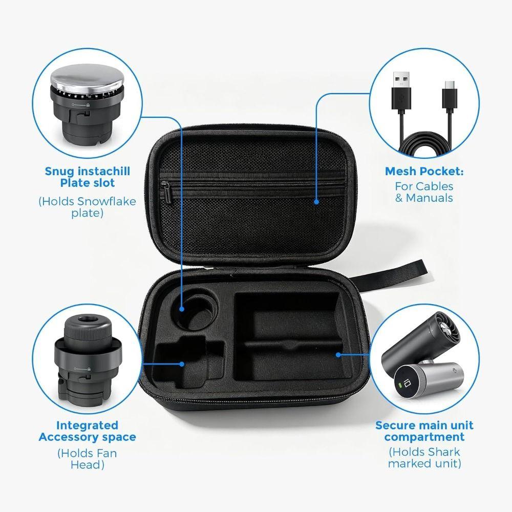 Waterproof Travel Storage Bag Shockproof Portable Storage Bag for ChillPill FA02X Travel Purpose