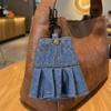 Skirt Mini Denim Jeans Pen Holder Creative Stationery Pouch Cute Keychain  Gift